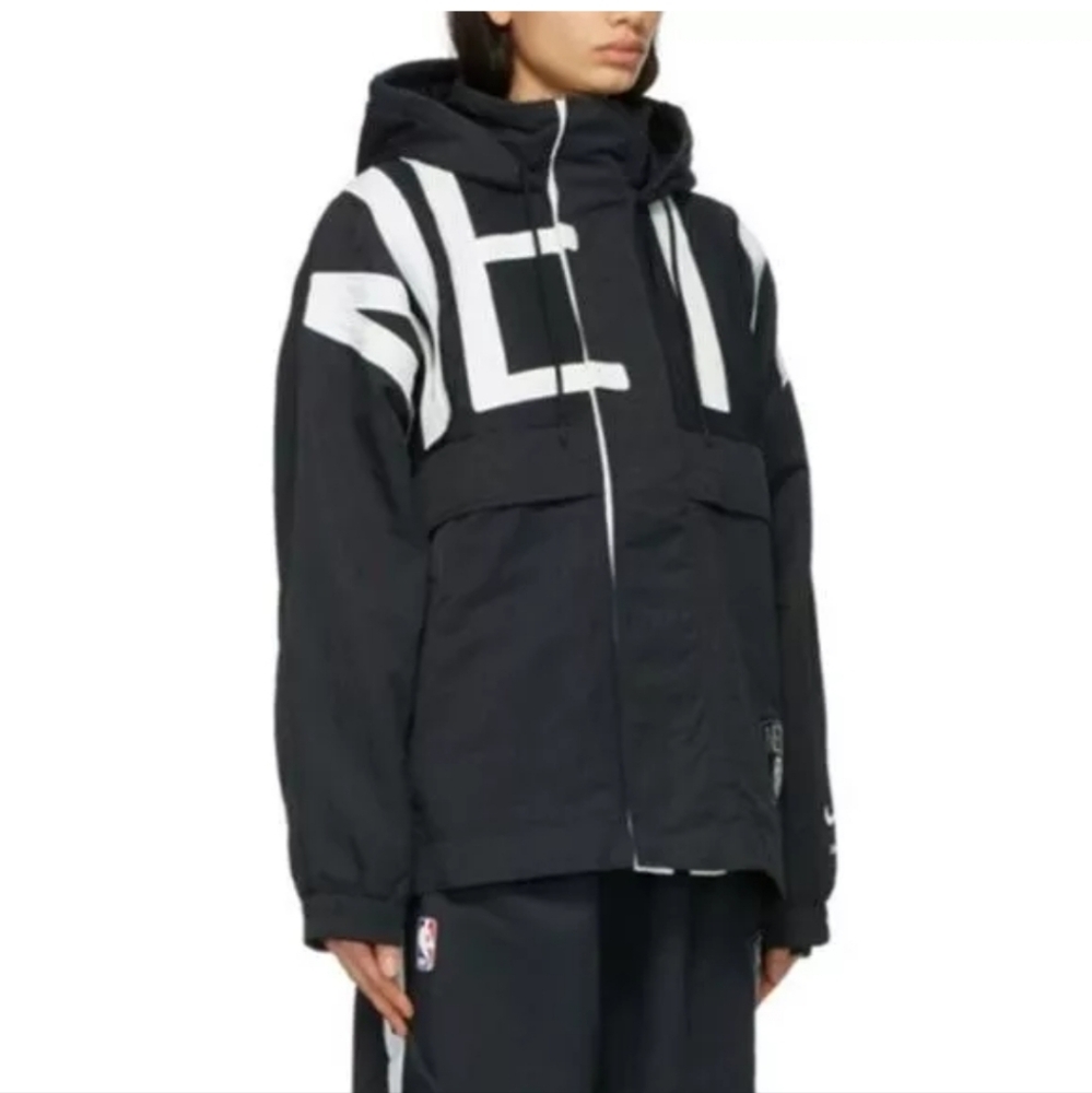 Nike Black Ambush Edition NBA Nets Hooded Jacket NWT - Picture 4 of 10